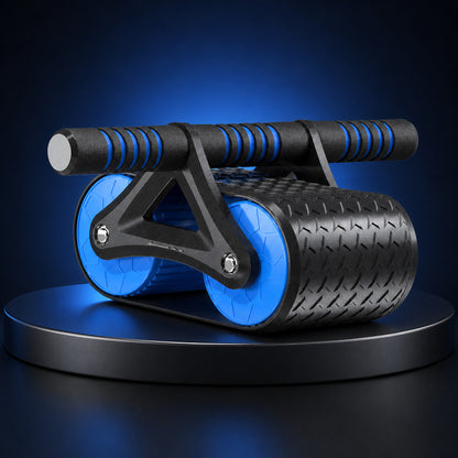 Double Wheel Ab Roller — Auto-Rebound Core Trainer for Home Gym