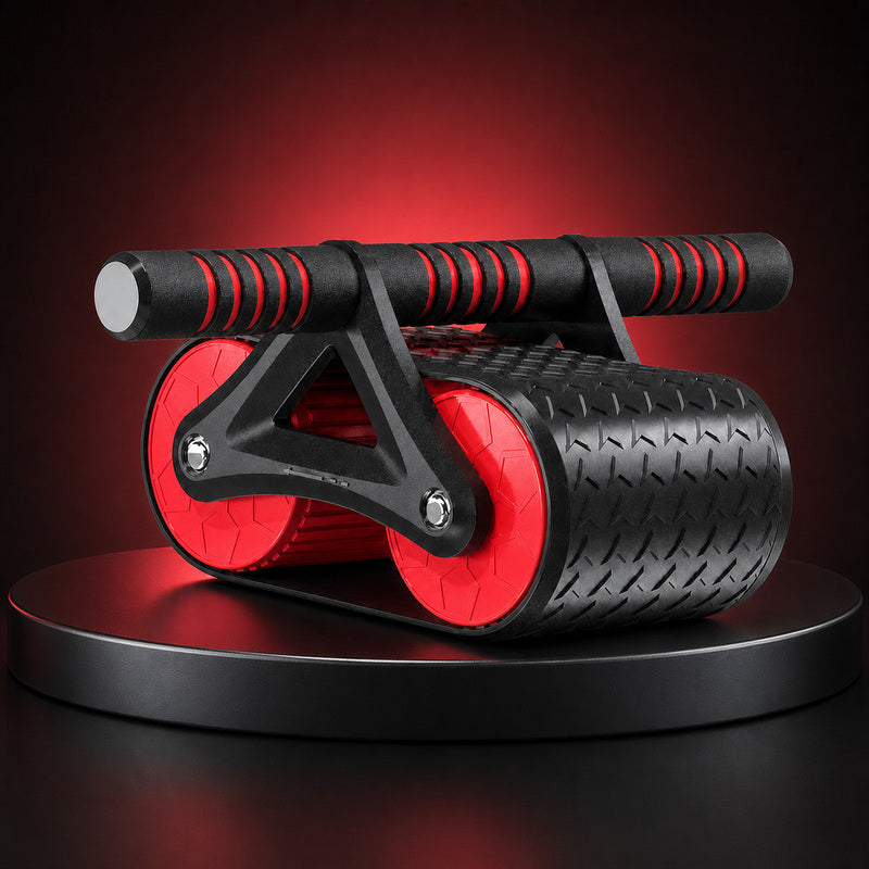 Double Wheel Ab Roller — Auto-Rebound Core Trainer for Home Gym