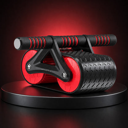 Double Wheel Ab Roller — Auto-Rebound Core Trainer for Home Gym